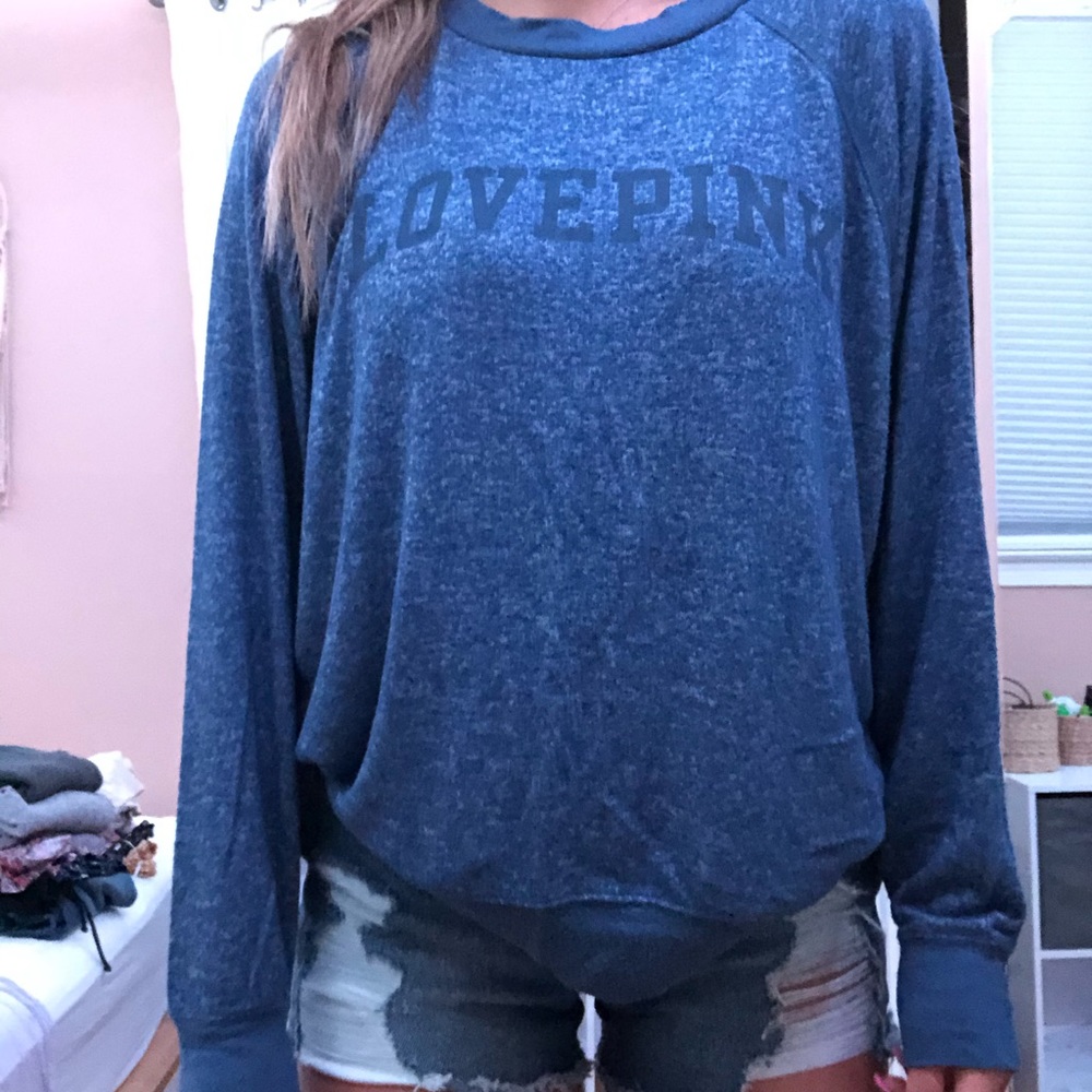 LovePink comfy sweater blue